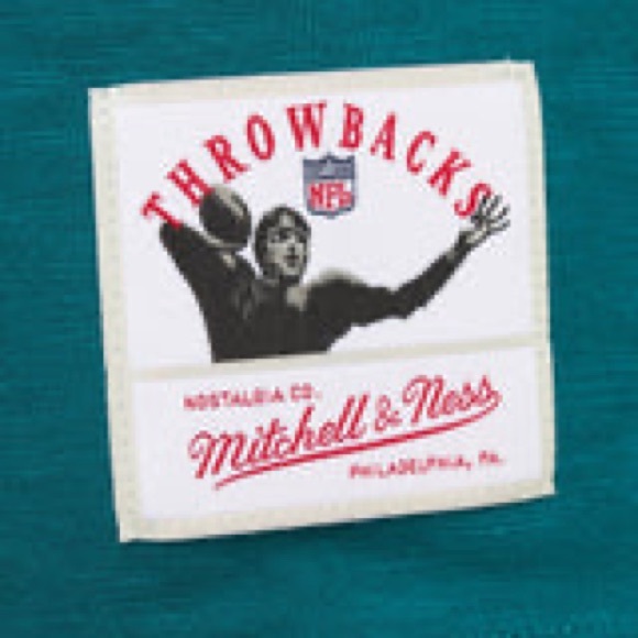 Mitchell & Ness Premium Vintage Logo Miami Dolphins Youth Top NWT L 14/16 - Picture 4 of 5